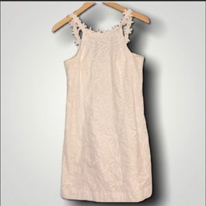 Lilly Pulitzer Annabelle Shift Dress White Eyelet Size 2